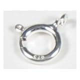 (25) 7mm Spring Ring Clasp Sterling Silver