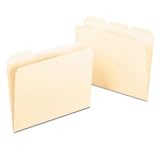 Ready-tab file folders, manila, letter size, 50/box