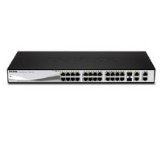 Web Smart 24-Port 10/100 PoE Switch, 2 1000BASE-T Ports, 2 1000BASE-T/Combo SFP Ports On Sale