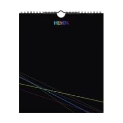 Heyda Kreativkalender schwarz: Immerw�hrender Kalender