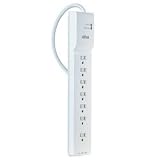 AtivaTM 7-Outlet Surge Protector With Telephone Protection, 6' Cord, 2320 Joules