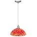 Access Lighting - 23511: Heather Fire - 1 Light Bowl Glass Pendant