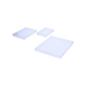 8 5/8" x 5/8" x 11 1/8" Acid-Free Plastic Photo Boxes 200/Case