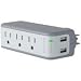 Belkin Mini Surge 3OUT Wall Mount $75K 918J with USB Charger