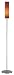 Lite Source LS-80450 Aolani Floor Lamp, Polished Steel with Dark Amber Glass Shade