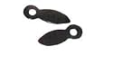 200 Black Plated Picture Frame Turn Button 5/8" with Screws
