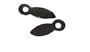 200 Black Plated Picture Frame Turn Button 5/8" with Screws