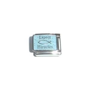 Buy Clearly Charming Expect Miracles Italian Charm Bracelet Link by Clearly Charming