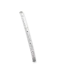 Sterling Silver 4.25mm Fancy Diamond-cut Slip-On Bangle Bracelet QB216"