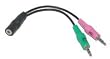 Headset Buddy Adapter: Smartphone Headset to PC Adapter - Use a 3.5mm iPhone/Smartphone Headset With Your PC, Converts 3.5mm Plug to Dual Mic/Audio 3.5mm, for Skype/VOIP (01-PH35-PC35)