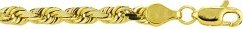 11InE9Gl6vL 14K Gold Solid DiamondCut Light Rope Chain Bracelet