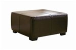 Belmont Full Leather Ottoman