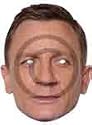 Daniel Craig Celebrity Party Mask - Single