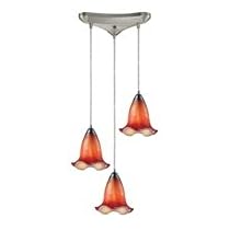 Blossom Chandelier Satin Nickel