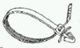 Cable Ties: 5 inch Black Push Mount Cable Ties 100/Pk