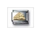 Sculpture Pyramid of Egypt No Color Classic Gold, Italian Charm by Nomination Charms