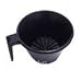 Universal 7 1/8 in. Black Plastic Brew Cone
