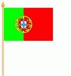 Produkt-Bild: Stockfahne Portugal Gr. ca. 30x45 cm mit Stock - FRIP -Versand&reg;