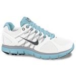 NIKE WOMENS LUNARGLIDE 2 407647-004 (7.5, METALLIC SUMMIT WHITE/DARK GREY-STILL BLUE)