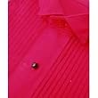 Tuxedo Shirts in Color Red - 1/8 Inch Pleat Poly/Cotton Fabric
