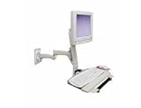 Ergotron Flat Panel Monitor ARMS 200 Series - Monitor/keyboard arm - grey