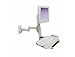 Ergotron Flat Panel Monitor ARMS 200 Series - Monitor/keyboard arm - grey