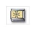 Engraving Maltese Cross No Color Classic Gold, Italian Charm by Nomination Charms