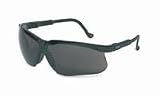 Uvex Genesis Safety Glasses With Black Frame And Dark Gray UvextremeAF Anti-Fog Coating Lens