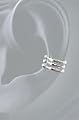 Earcuff 9 TRSS triple SS Sterling Silver
