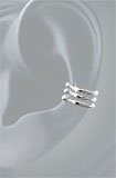 Earcuff 9 Triple SS Sterling Silver