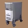 Kantek Mobile CPU Stand - System cabinet tower stand - black