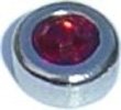 Clearly Charming January Round Birthstone Heart Locket Charm