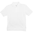 Boys White Short Sleeve Pique Polo