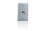 White Wall Plate with Gold-plated F Connector