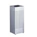Silhouettes Waste Container, Open Top, 6 Gallon, Plastic Liner, Stainless Steel