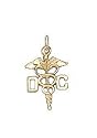 DC Doctor of Chiropractic, 14K Gold Charm