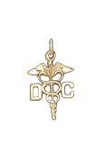 DC Doctor of Chiropractic, 14K Gold Charm