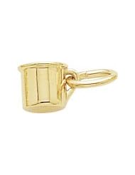 Rembrandt Charms Baby Cup Charm, 10K Yellow Gold