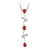 14kt. White Gold, Natural Ruby Pendant
