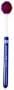 American Drum Pair of Short Medium Yarn Mallets (Red)
