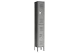 Double Tier Republic Locker 12x12x30 2 Door Assembled Gray