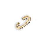 14k Two-Tone Double Row Toe Ring