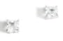 Princess-cut CZ Stud Earrings - Choice White-Gold - JewelryWeb