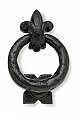 IRONMONGERY WORLDﾂｮ BLACK TUDOR WROUGHT CAST IRON HEAVY RING DOOR KNOCKER by Ironmongery World [並行輸入