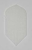 4 sets White Nylon Slim flights - Cloth, Fabric, Ripstop