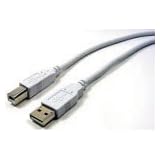 3m USB plug [A] to USB plug [B] cable (Grey)