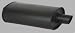 Vibrant 1145 Streetpower Black Flat Oval Muffler