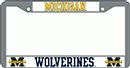 Michigan Wolverines Chrome License Plate Frame