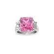 .925 Silver & Pink CZ Ring, Sizes 6-8