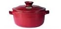 Emile Henry Flame Top 4.2-Quart Round Oven, Red